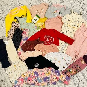 3-6 month baby girl clothing bundle